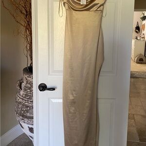 Windsor Strapless Gold Dress